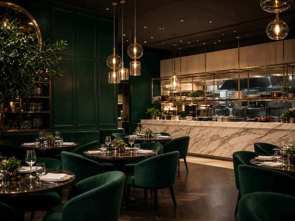 Intérieur élégant du restaurant HautBuffetFR